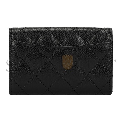CHANEL GRAINED CALFSKIN FLAP CARD HOLDER WALLET AP0214 (11.3*7.5*2.5cm) CHANEL GRAINED CALFSKIN FLAP CARD HOLDER WALLET AP0214 (11.3*7.5*2.5cm)